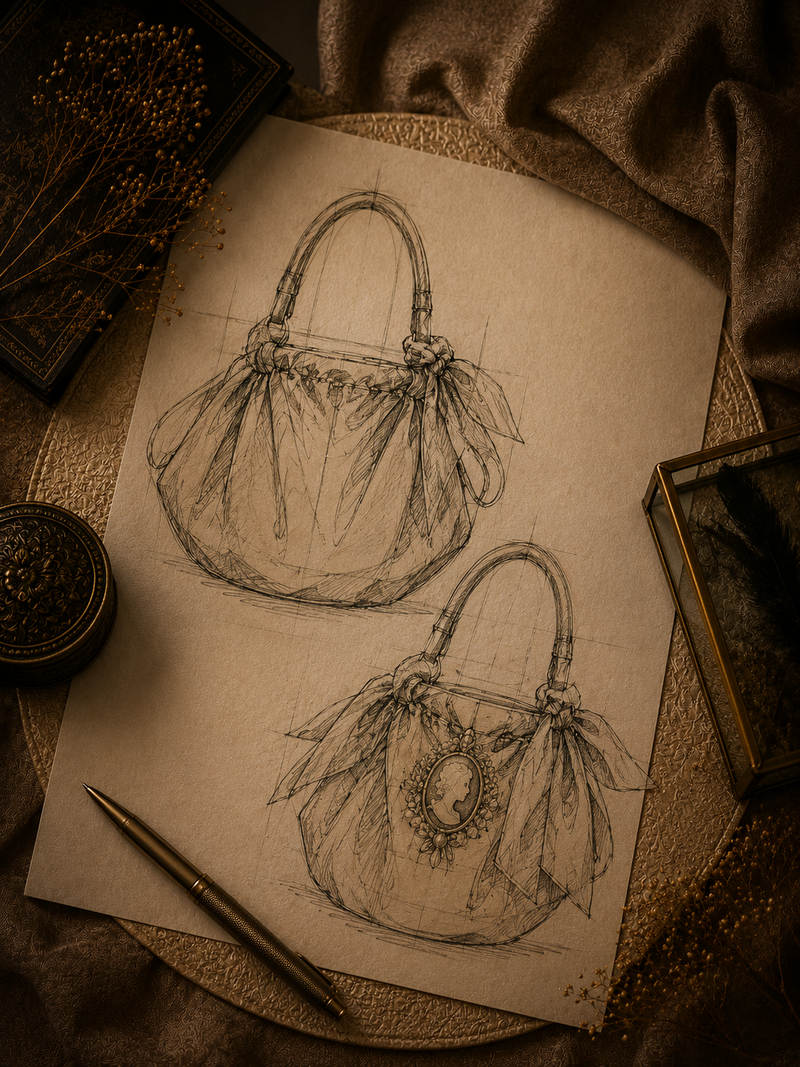 Vintage Scarf Bag